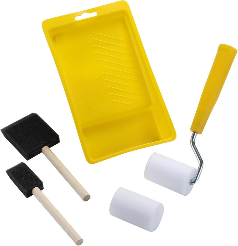 NANJA Paint Roller, Sponge Paint Brushes, High-Density Foam Refill 2", Small Finest Finish Paint Roller Kit for Chalk Painting DIY Stenciling, Furniture, Arts Craft - Image 1